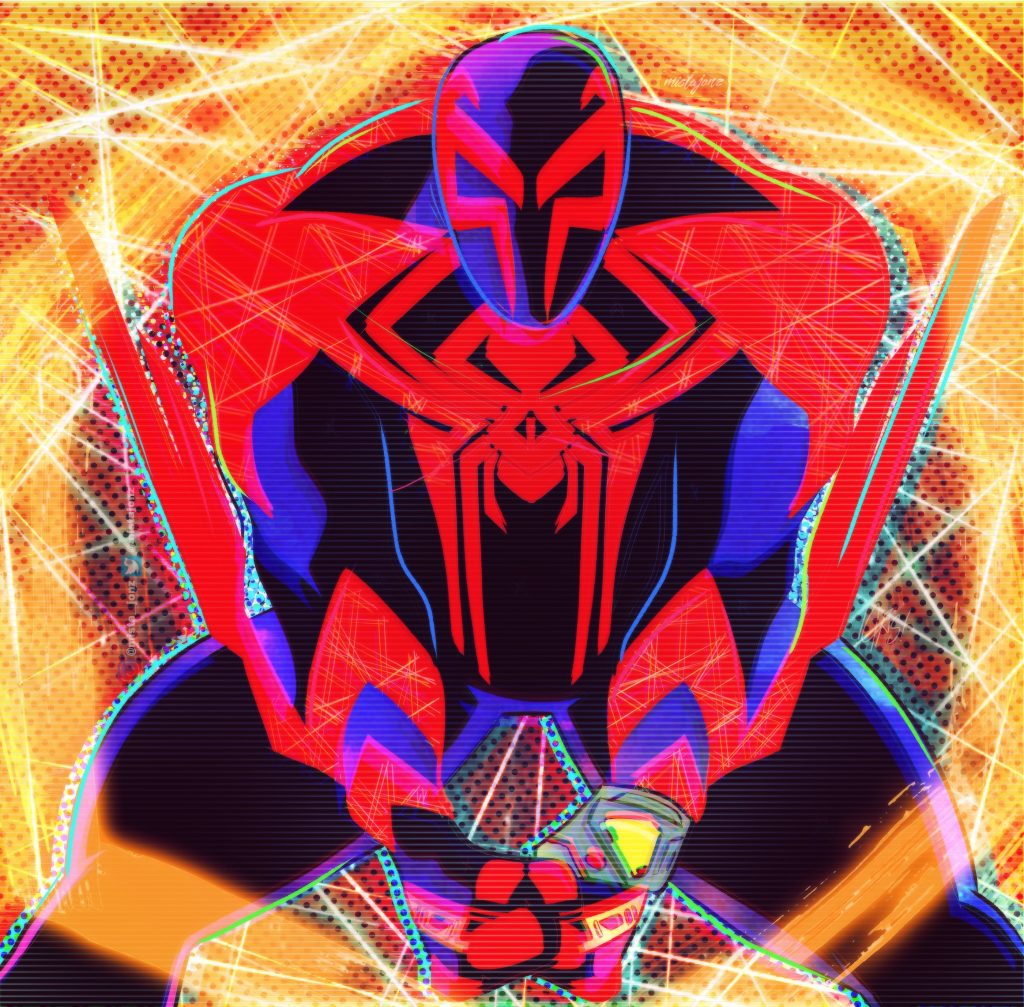 Spiderman 2099 in across spider-verse
